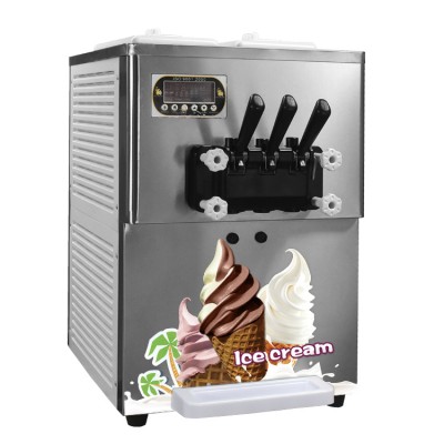 2+1 mix flavors table top commercial soft ice cream machine