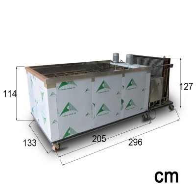 Transparent 2T block ice making machine