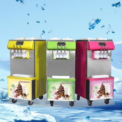 three flavor soft ice cream machine